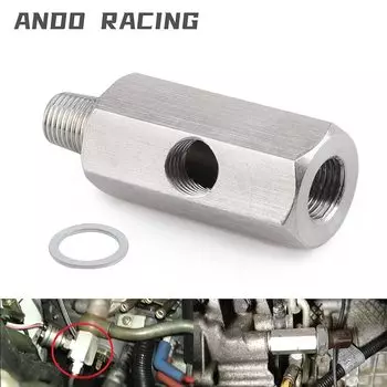 Датчик давления масла BSPT из нержавеющей стали 1/8 дюйма, тройник для 1/8 NPT адаптера, турбо-датчик подачи T