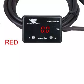 Датчик давления масла, цифровой манометр s с датчиком OPM-01, 200psi 1/8 npt, Красный дисплей