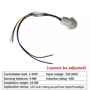 Датчик движения 220 В/110 В, Автоматический Инфракрасный Настенный таймер с датчиком движения