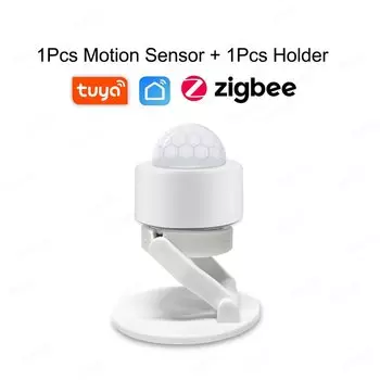 Датчик Движения Tuya Zigbee, Умный Датчик Обнаружения Человеческого Тела, Беспроводное Соединение