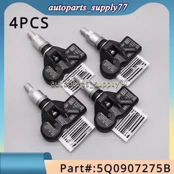 Датчик контроля давления в шинах 4х, TPMS 5Q0907275 5Q0907275B для Audi Skoda Bentley Bentayga Porsche Volkswagen Beetle Golf
