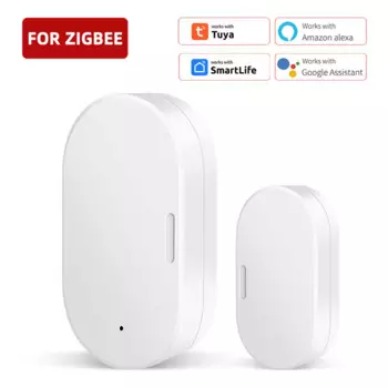Датчик открытия и закрытия дверей Zigbee3.0 1-6pcsTuya, смарт-датчик Smartlife с управлением через приложение, совместимый с Alexa Google Home