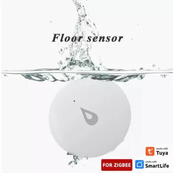 Датчик погружения воды Tuya IP67 Zigbee, умный детектор утечки воды, с сигнализацией, для умного дома