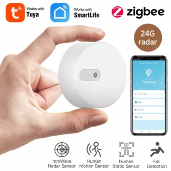 Датчик присутствия человека ZigBee, радар-детектор 24G MmWave, автоматизация дома, датчик присутствия человека, приложение Smart Life