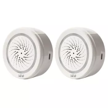 Датчик температуры и влажности 2X, Wi-Fi сирена Tuya Smart Life, работает с приложением ECHO Alexa Google Home IFTTT