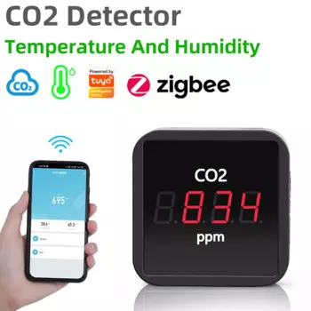 Датчик CO2, температуры и влажности Tuya ZigBee DCR-ZLEDCO2