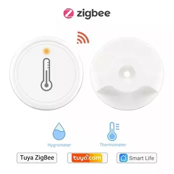 Датчик температуры и влажности QCSMART Tuya ZigBee 3.0