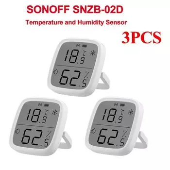 Датчик температуры и влажности SONOFF SNZB-02D Zigbee