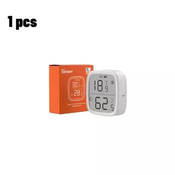 Датчик температуры и влажности SONOFF SNZB-02D Zigbee 3,0, ЖК-экран, приложение Ewelink, мониторинг в режиме реального времени, работает с Alexa Google Home