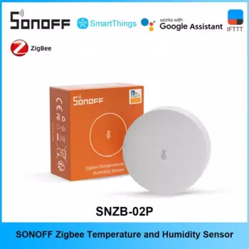 Датчик температуры и влажности SONOFF SNZB-02P Zigbee, датчик температуры и влажности для умного дома, работает с Alexa Google Home Zigbee Bridge