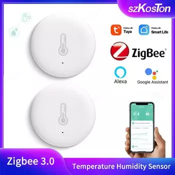 Датчик температуры и влажности SZKOSTON Tuya Zigbee