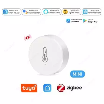 Датчик температуры и влажности Tuya Zigbee