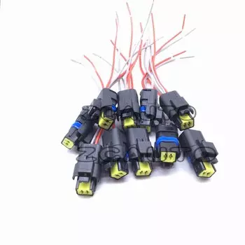 Датчик температуры охлаждающей жидкости, разъем отправителя воды, штекер 1338F8 96566364 для Mini Cooper Citroen C3 C4 Peugeot 206 207 307 RCZ 1,6