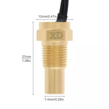 Датчик температуры воды для автомобиля, 12 В, 24 В, штекер-разъем, универсальный, 10 мм, 12 мм, 14 мм, 16 мм, 17 мм, 21 мм