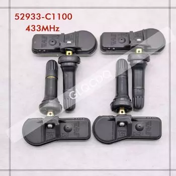ДАТЧИК TPMS ДЛЯ 2018-2024 HYUNDAI SANTA FE (TM) ДАТЧИК ДАВЛЕНИЯ В ШИНА HYUNDAI TPMS 433 МГц 52933-C1100 52933C1100 ДАТЧИКИ В ШИНА