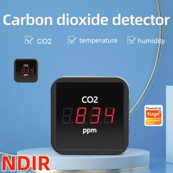 Датчик углекислого газа NDIR, умный детектор углекислого газа, Wi-Fi/ZigBee, с инфракрасным датчиком температуры и влажности