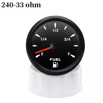 Датчик уровня топлива 0-240 Ом/-33 Ом, водонепроницаемый датчик уровня топлива, указатель калибра 7 цветов, подсветка, автомобильный, для морской лодки