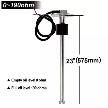 Датчик уровня топлива AD 0-190 Ом 100 мм 125 мм 150 мм 200 мм 300 мм 400 мм 575 мм подходит для морской лодки, автомобиля, грузовика, масляного резервуара для жидкости, Испании/RU