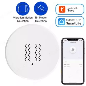 Датчик вибрации SZKOSTON Tuya ZigBee