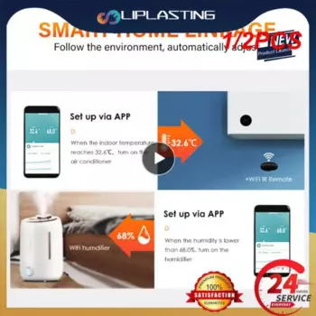 Датчик влажности и температуры Tuya, комнатный гигрометр, термометр, смарт-пульт дистанционного управления с Alexa, 1/2 шт.