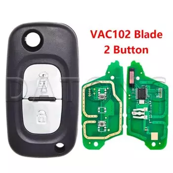Datong мир модифицированный ID46 PCF7946 чип 433 МГц откидной VAC102 лезвие автомобильный пульт дистанционного управления ключ для Renault Dacia трафик
