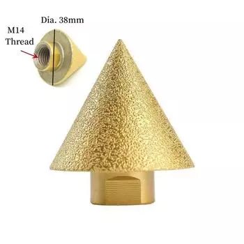 DAYFULI Коническое алмазное сверло для фаски M10/M14 38/50 мм