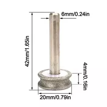 DAYFULI Вогнутый алмазный шлифовальный круг 2-12 мм