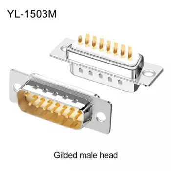 DB15 металлический разъем 90 градусов 15 контактов Штекерный разъем Промышленный дБ 15 контактов 90 градусов угловой выход металлический корпус адаптер