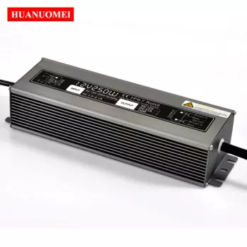 DC12V 250W Водонепроницаемый светодиодный драйвер источника питания Алюминиевый AC 110V 220V-12V Трансформатор освещения 5050 3828 RGB Модуль Ленточная лампа