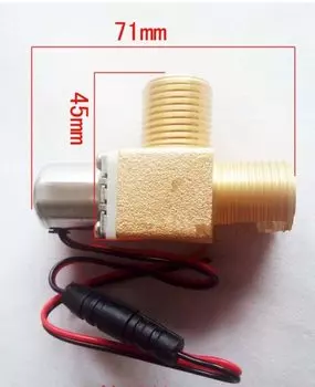 DC3.6V-6.5V G1/2 Датчик очистки воды, смеситель с импульсным соленоидным клапаном