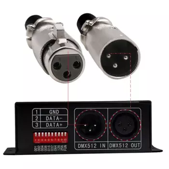 DC5V ~ 24V полноцветный DMX512 RGBW декодер DMX в SPI светодиодный модуль контроллера Поддержка SK6812RGBW/UCS2904/TM1814/SM16704