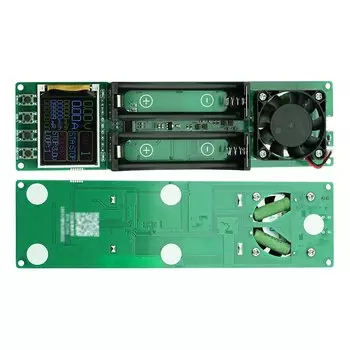 DC5V 2-канальный многофункциональный 18650 тестер сопротивления литиевой батареи тестер емкости тестер заряда/разряда светодиодный дисплей зарядное устройство