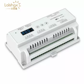 DC5V-36V вход 12 каналов 12CH CV DMX512 декодер 5А выход с дисплеем для фотографий Светодиодная лента RGB