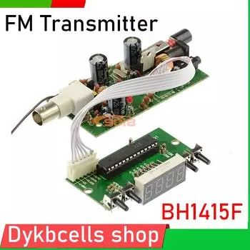 DC 12 В 5 В цифровой светодиодный дисплей FM стерео передатчик FM-передатчик PLL 88-108 МГц для HAM радиовещательной станции приемник