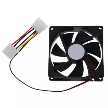 DC 12V 4 Pin черный пластиковый охлаждающий вентилятор для ПК 90 мм x 90 мм x 25 мм
