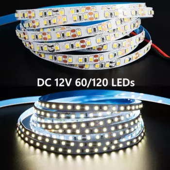 Светодиодная лента HICCIN 12В 2835 60/120 LED/м 1/2/3/4/5 м 3000-6000К
