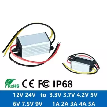 WAOHEI Конвертер напряжения 24V 12V в 7.5V 6V 9V