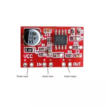 DC 3,8 V-15 AD828 стерео Динамический микрофон предусилитель плата предусилитель микрофона Модуль для инструментов аксессуары