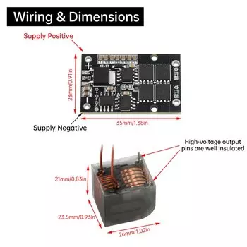 Aideepen Генератор высокого напряжения 10-25кВ
