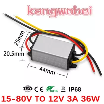 DC понижающий преобразователь Sola 15-80В до 12В 36Вт