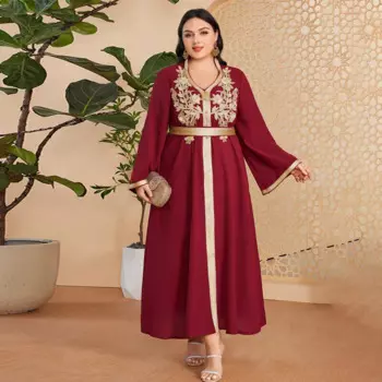 DD23045 Женское мусульманское вечернее платье из ледяного шелка с морщинами