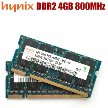 DDR2 4GB PC2 6400S оперативная память для ноутбука 4G 8G 800 MHz, оперативная память для ноутбука 200-pin