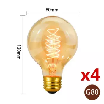 DEEMOPA лампы Эдисона 40 Вт E27 220 В набор из 4 штук