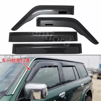 Дефлектор боковых окон для Nissan патруль Y60 Y61 1988 1990 1992 1996 1998 1999 2000 2002 2004 козырек двери защитные пленки от солнца