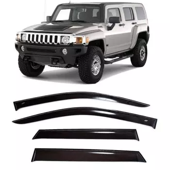 Дефлекторы окон Cobra Tuning H40205 на авто Hummer H3 2005-2010 4 шт./комп. ветровики от дождя солнца и ветра