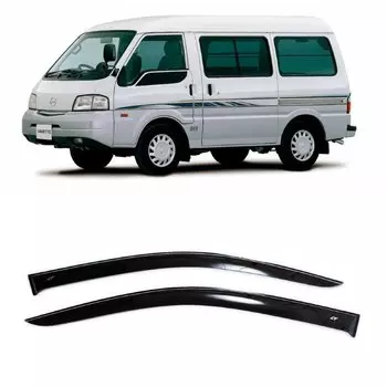 Дефлекторы окон Cobra Tuning N19599 на авто Ниссан Ванетт IV 2 дв. 1999-2017 2 шт./комп. ветровики от дождя солнца и ветра