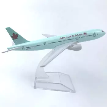 Deicast металлическая авиационная модель Боинг B777 Air Canada 16 см, поставщик сувенирных моделей самолетов