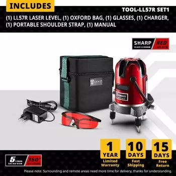 DEKO LL5 серия лазерный уровень 5 линий