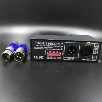 Декодер DMX-SPI декодер сигналов DMX512 для светодиодной ленты WS2811 WS2812B WS2813 Pixel