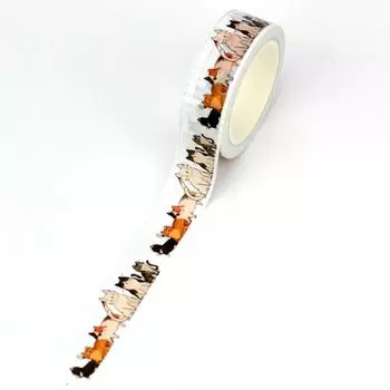 Декоративная клейкая лента GREATHOPE WASHI TAPE с кошками
